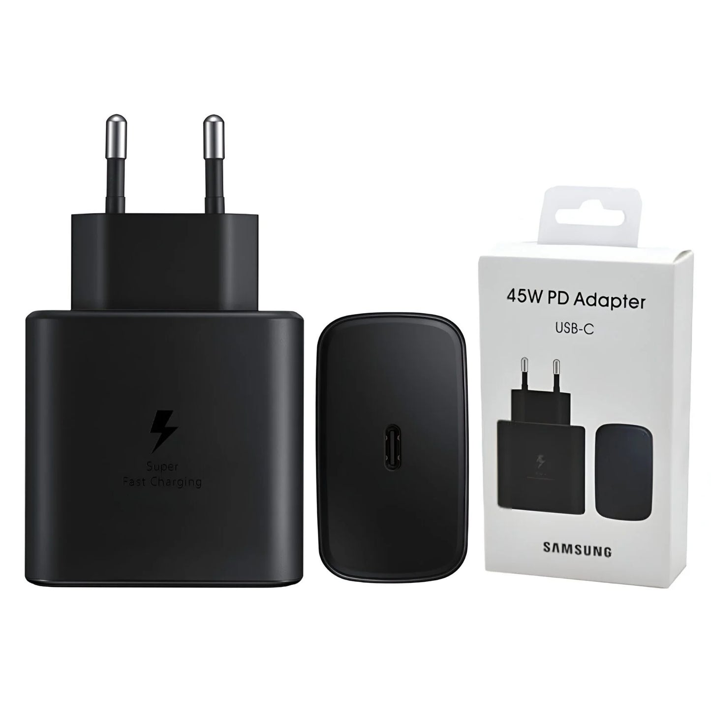 Samsung 45W Super Fast Charger with USB-C to USB-C Cable | Original & Sealed | PD Super Fast Charging