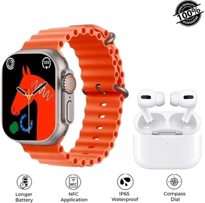 I20 Ultra Max Suit 10 in 1 Smart Watch With Airpods