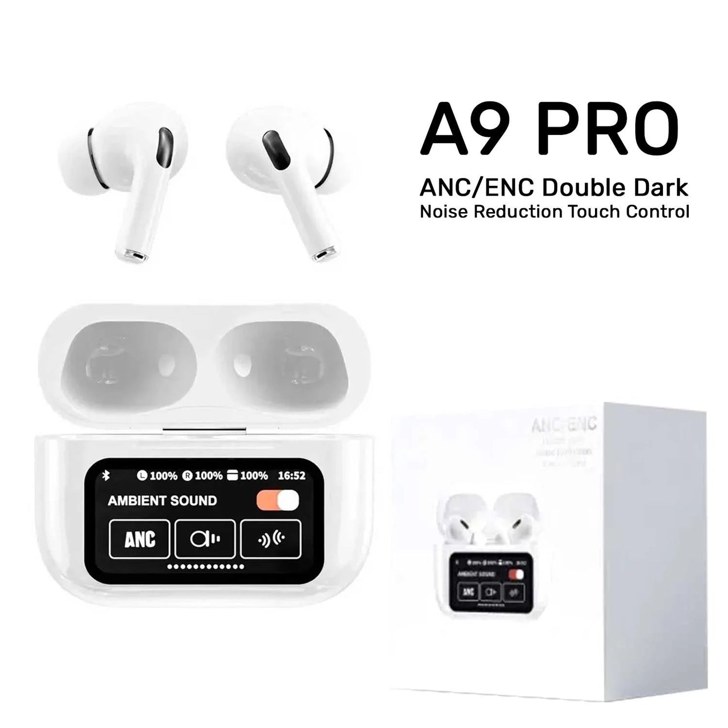 Airpods With LCD Touch Screen