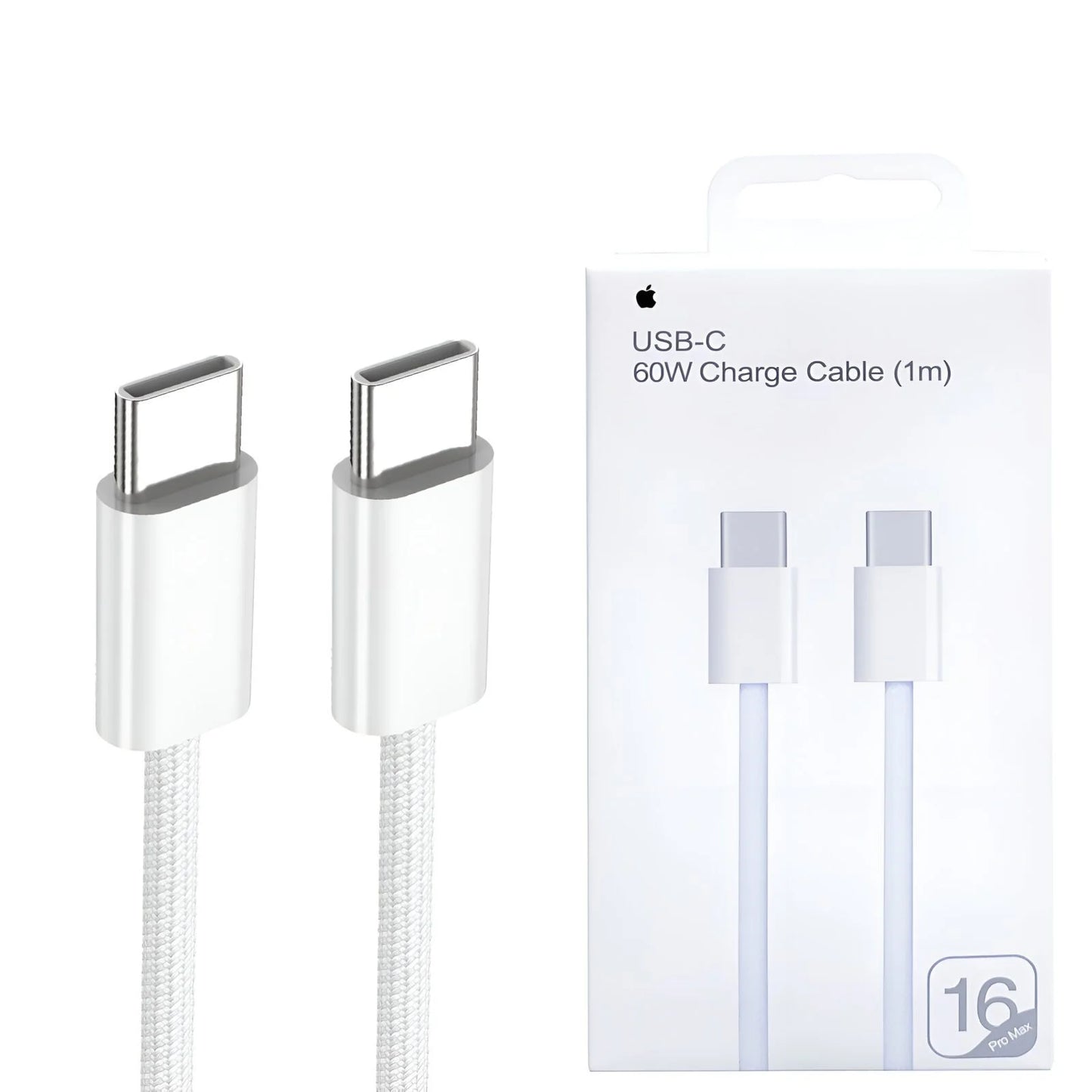 iPhone 16 Pro Max 60W Type C To C PD Fast Charging